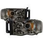 SPYDER 5009999 Projector Headlights - LED Halo - Smoke