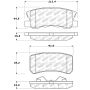 Stoptech 305.08680 Street Select Brake Pads - Front