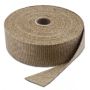 Exhaust Wrap 15 Foot x 1 Inch Natural Color Up To 2000 Degree F Short Roll Thermo Tec