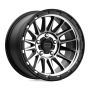 KMC KM542 17X9 5X5.0 S-BLK MACH -12MM