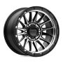 KM542 17X9 6X5.5 S-BLK MACH -12MM