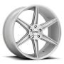 KMC KM711 22X10.5 5X120 BRUSHED SLV 40MM