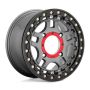 RECON UTV BL 15X7 4X156 G-MTL BLK-RG +38