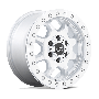 BR VENTURE 17X8 6X130 G-SLVR MACH 38MM