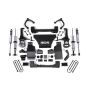 25-Up Silverado/Sierra 1500 4WD 4 Inch Suspension Lift Kit V8 Gas 3 Inch Rear Block Fox 2.0 IFP PS Snap Ring Strut Front Fox 2.0 IFP PS Rear BDS Suspension