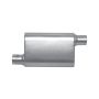 Gibson Performance Exhaust BM0104 MWA Offset/Offset Oval Muffler; Stainless