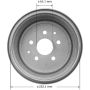 BENDIX DRUM & ROTORS PDR0446 BENDIX Brake Drum