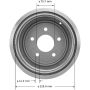 BENDIX DRUM & ROTORS PDR0451 BENDIX Brake Drum