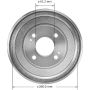 BENDIX DRUM & ROTORS PDR0473 BENDIX Brake Drum