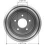 BENDIX DRUM & ROTORS PDR0484 BENDIX Brake Drum