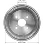 BENDIX DRUM & ROTORS PDR0515 BENDIX Brake Drum