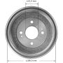 BENDIX DRUM & ROTORS PDR0606 BENDIX Brake Drum