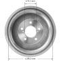 BENDIX DRUM & ROTORS PDR0740 BENDIX Brake Drum