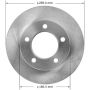 BENDIX DRUM & ROTORS PRT1214 BENDIX Disc Brake Rotor