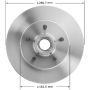 BENDIX DRUM & ROTORS PRT1233 BENDIX Disc Brake Rotor and Hub Assembly