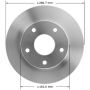 BENDIX DRUM & ROTORS PRT1261 BENDIX Disc Brake Rotor