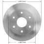 BENDIX DRUM & ROTORS PRT1453FC BENDIX Disc Brake Rotor