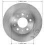 BENDIX DRUM & ROTORS PRT1531 BENDIX Disc Brake Rotor