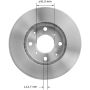 BENDIX DRUM & ROTORS PRT1581 BENDIX Disc Brake Rotor