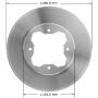 BENDIX DRUM & ROTORS PRT1586 BENDIX Disc Brake Rotor