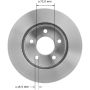 BENDIX DRUM & ROTORS PRT1602FC BENDIX Disc Brake Rotor