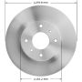 BENDIX DRUM & ROTORS PRT1892 BENDIX Disc Brake Rotor