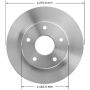 BENDIX DRUM & ROTORS PRT5182 BENDIX Disc Brake Rotor
