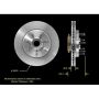 BENDIX DRUM & ROTORS PRT5520 BENDIX Disc Brake Rotor and Hub Assembly