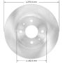 BENDIX DRUM & ROTORS PRT5800 BENDIX Disc Brake Rotor