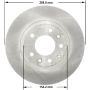 BENDIX DRUM & ROTORS PRT5805 BENDIX Disc Brake Rotor