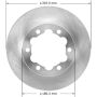 BENDIX DRUM & ROTORS PRT5827 BENDIX Disc Brake Rotor