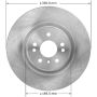 BENDIX DRUM & ROTORS PRT5869 BENDIX Disc Brake Rotor