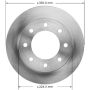 BENDIX DRUM & ROTORS PRT5875 BENDIX Disc Brake Rotor