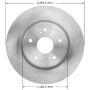 BENDIX DRUM & ROTORS PRT5879 BENDIX Disc Brake Rotor