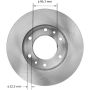 BENDIX DRUM & ROTORS PRT5881 BENDIX Disc Brake Rotor