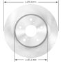 BENDIX DRUM & ROTORS PRT5886 BENDIX Disc Brake Rotor