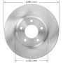 BENDIX DRUM & ROTORS PRT5889 BENDIX Disc Brake Rotor