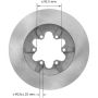 BENDIX DRUM & ROTORS PRT5906 BENDIX Disc Brake Rotor
