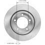 BENDIX DRUM & ROTORS PRT5908 BENDIX Disc Brake Rotor