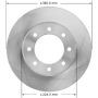 BENDIX DRUM & ROTORS PRT5909 BENDIX Disc Brake Rotor