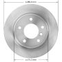 BENDIX DRUM & ROTORS PRT5924 BENDIX Disc Brake Rotor