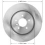 BENDIX DRUM & ROTORS PRT5945 BENDIX Disc Brake Rotor