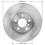 BENDIX DRUM & ROTORS PRT5968 BENDIX Disc Brake Rotor