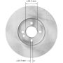 BENDIX DRUM & ROTORS PRT5984 BENDIX Disc Brake Rotor