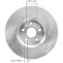 BENDIX DRUM & ROTORS PRT6007 BENDIX Disc Brake Rotor