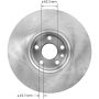 BENDIX DRUM & ROTORS PRT6009 BENDIX Disc Brake Rotor