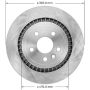 BENDIX DRUM & ROTORS PRT6010 BENDIX Disc Brake Rotor