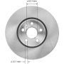 BENDIX DRUM & ROTORS PRT6015 BENDIX Disc Brake Rotor