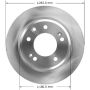 BENDIX DRUM & ROTORS PRT6019 BENDIX Disc Brake Rotor