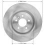 BENDIX DRUM & ROTORS PRT6035 BENDIX Disc Brake Rotor